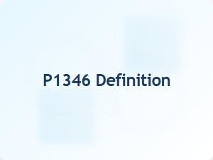 Code P1346 Definition and Meaning