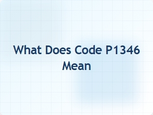 What Does Code P1346 Mean